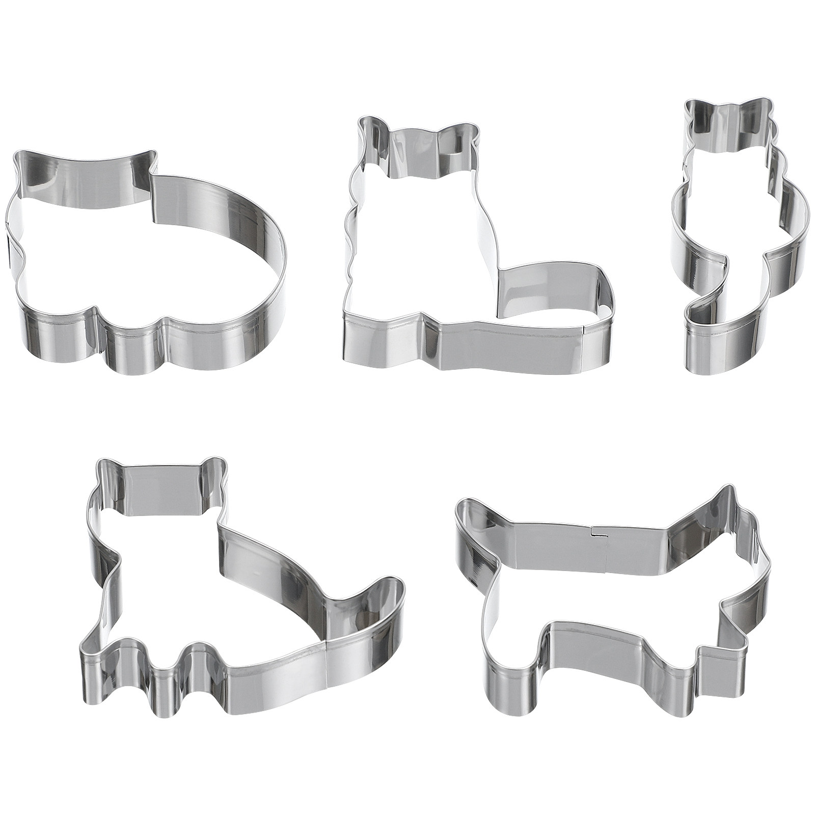 5Pcs Baking Cookie Cutters Cat - Kitchen Baking Cookies avis et prix