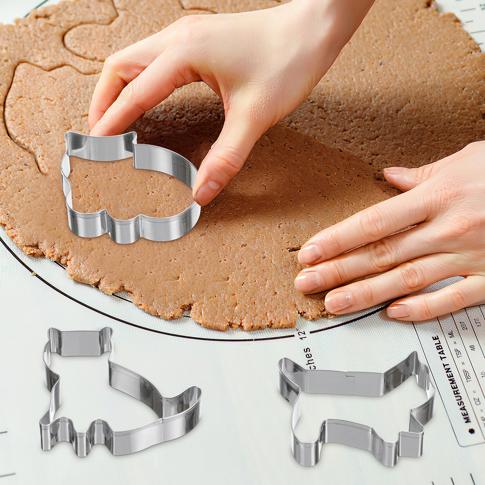 5Pcs Baking Cookie Cutters Cat - Kitchen Baking Cookies avis et prix