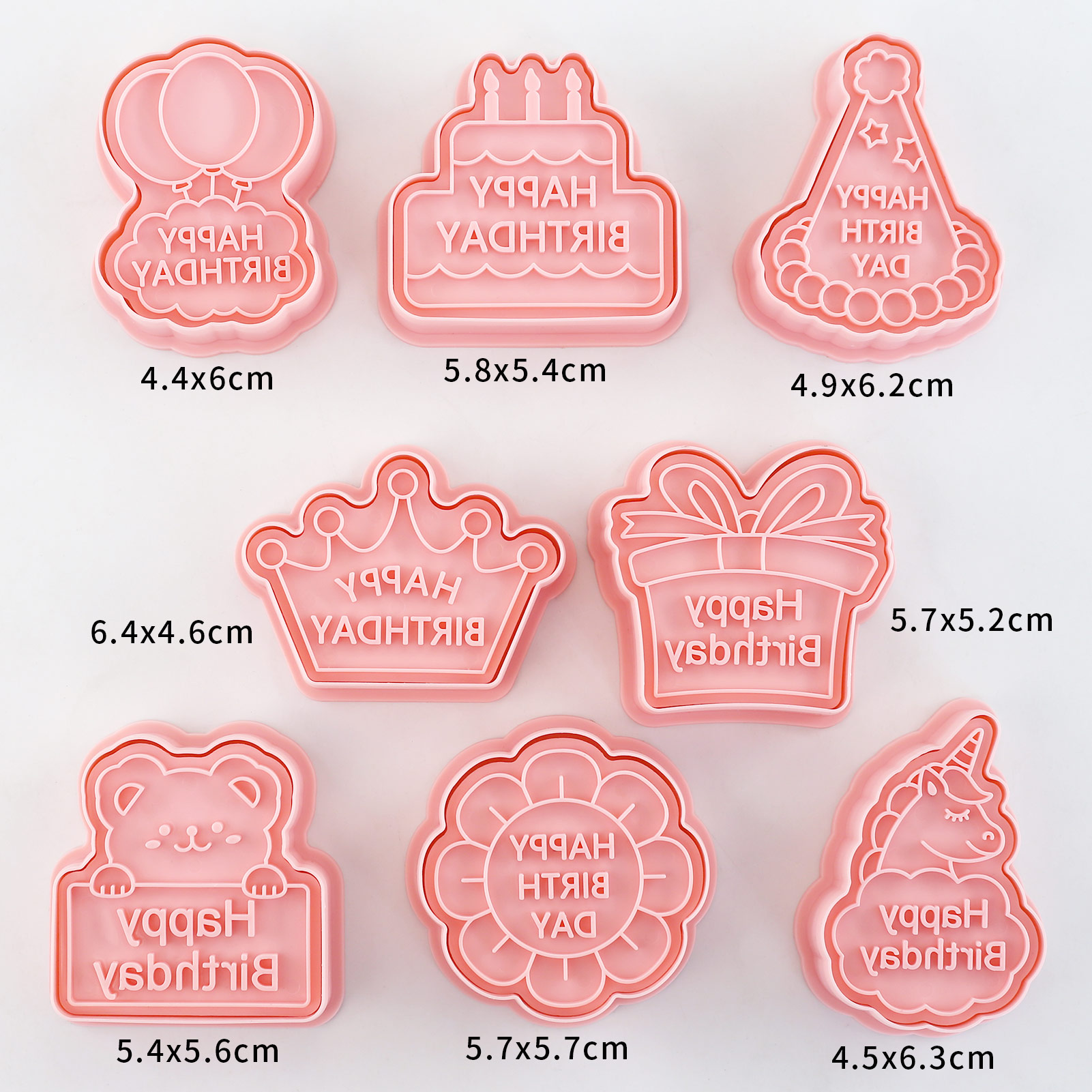 8pcs Happy Birthday Cookie Cut - Kitchen Baking Cookies avis et prix
