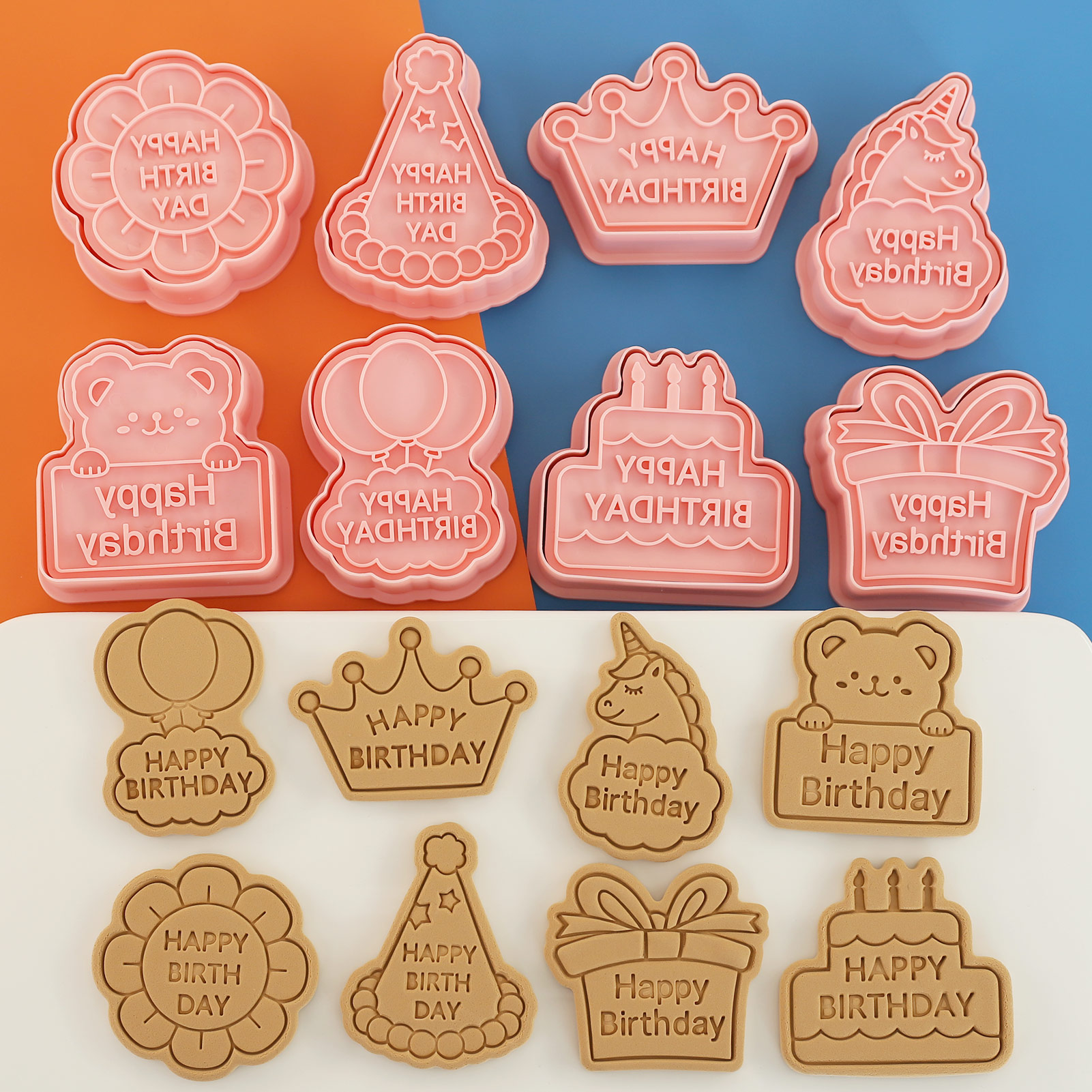 8pcs Happy Birthday Cookie Cut - Kitchen Baking Cookies avis et prix