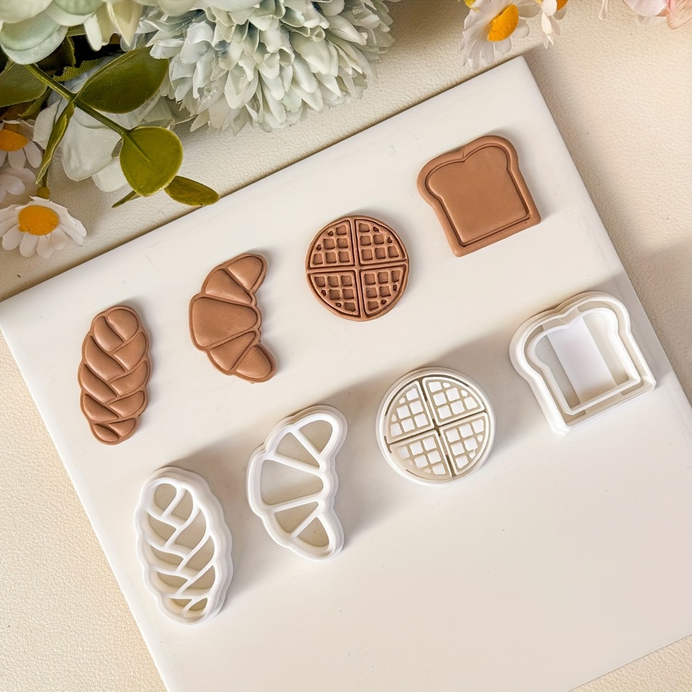 4Pcs Bread Themed Cookie Cutte - Kitchen Baking Cookies avis et prix