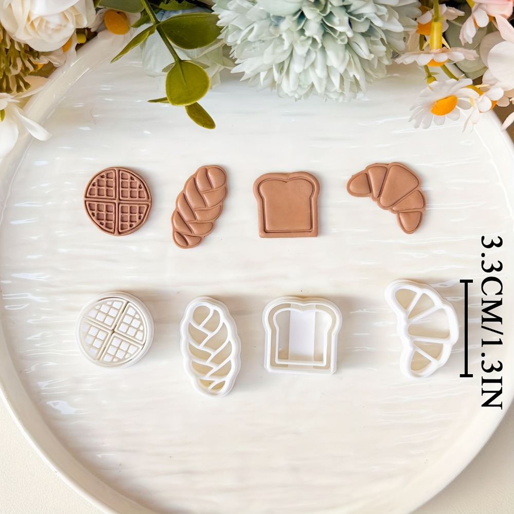 4Pcs Bread Themed Cookie Cutte - Kitchen Baking Cookies avis et prix