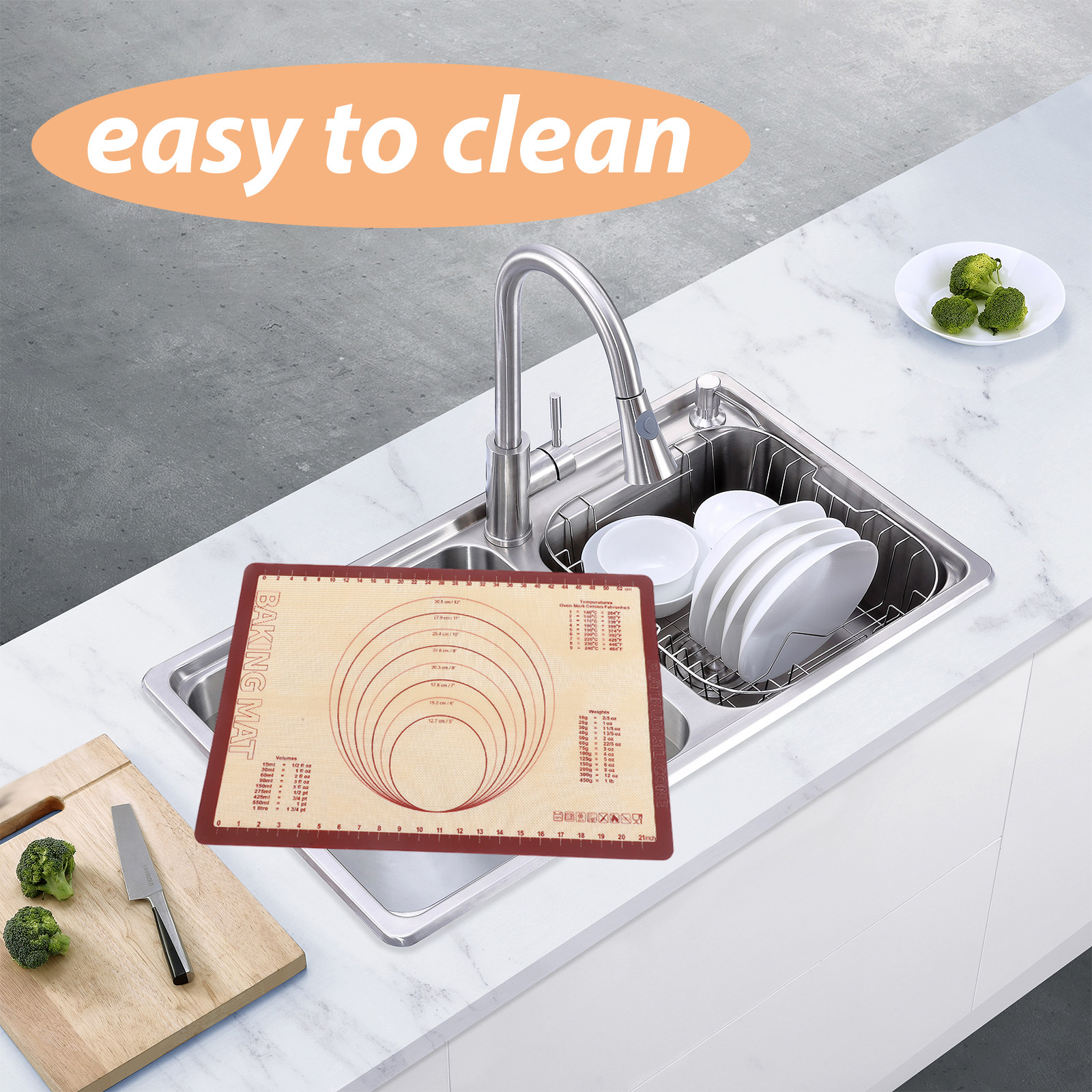 Reusable Silicone Baking Mat N - Kitchen Baking Mat avis et prix