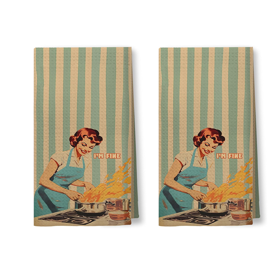 2Pcs, Green Striped Kitchen To - Kitchen Baking Necessities avis et prix