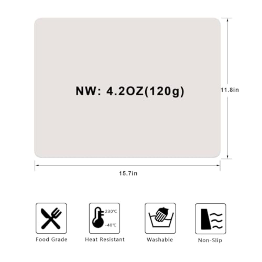Silicone Placemats, Food-Grade - Kitchen Baking Mat avis et prix